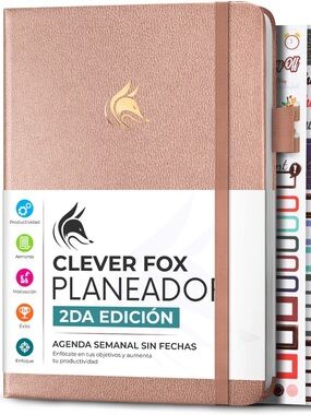Rose Gold Hardcover Clever Fox PLANNER 2 EDICIÓN EN ESPAÑOL

Nuevo sin usar